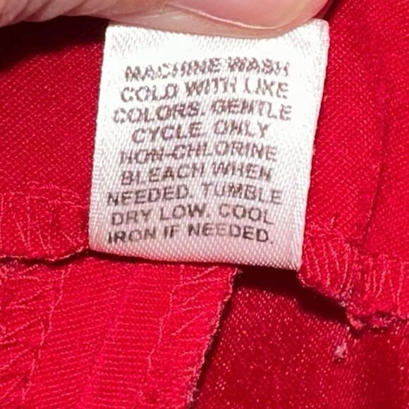 Cato Red Faux Suede High Low Skirt - Picture 5 of 5